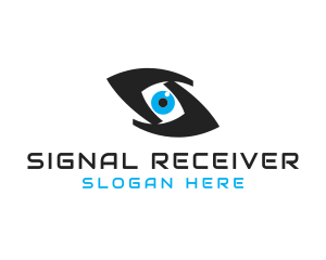 Optical Eye Letter S logo design