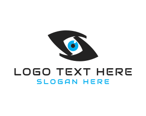 Pupil - Optical Eye Letter S logo design