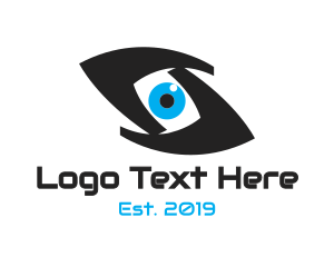 Specs - Abstract Eye S logo design