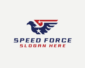 American Military Eagle logo design