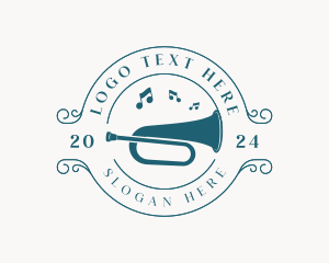 Musical Instrument - Trumpet Musical Instrument logo design