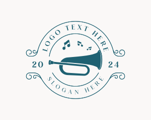 Trumpet Musical Instrument Logo