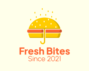 Sandwich - Hamburger Sandwich Umbrella logo design