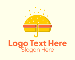 Hamburger Sandwich Umbrella  Logo