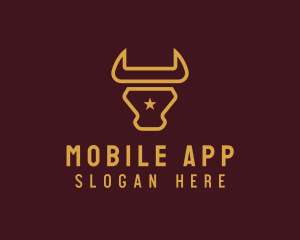 Cow - Western  Bull Meat logo design