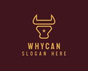 Butcher - Western  Bull Meat logo design