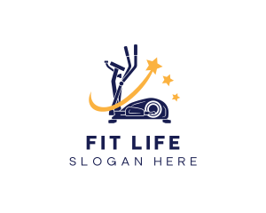 Elliptical Fitness Equipment logo design