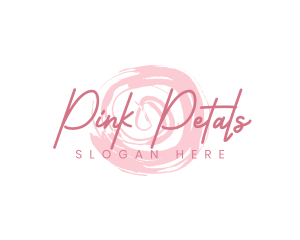 Pink Cosmetics Wordmark logo design