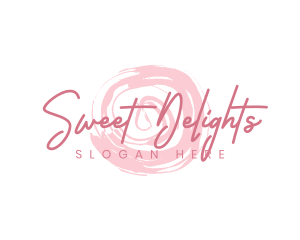 Pink Cosmetics Wordmark logo design