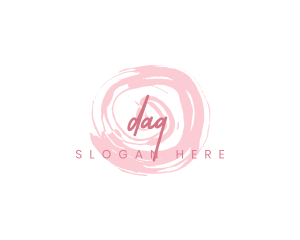 Influencer - Pink Cosmetics Wordmark logo design