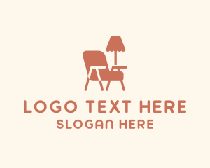 Lamp Chair Furniture Logo