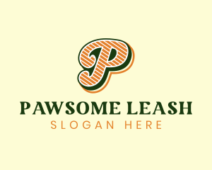 Retro Vintage Letter P logo design