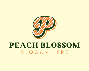 Retro Vintage Letter P logo design