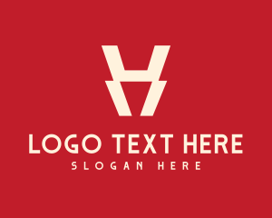 Letter De - Abstract Company Letter H logo design
