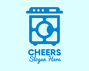 Blue Washing Machine  Logo
