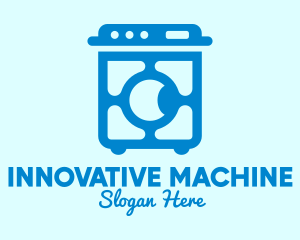 Blue Washing Machine  logo design