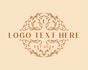 Luxury Floral Wreath Logo