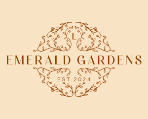 Luxury Floral Wreath logo design