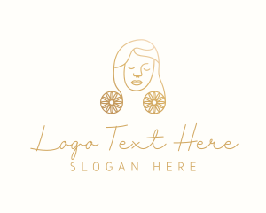 Model - Woman Luxury Lifestyle logo design