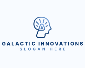 Sci Fi - Head Artificial Intelligence logo design
