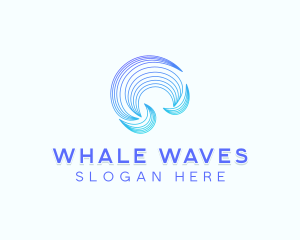 Abstract Tech Waves logo design