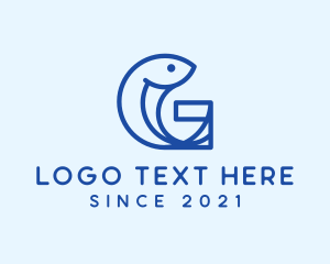 Milkfish - Fish Letter G logo design