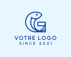 Fishing - Fish Letter G logo design