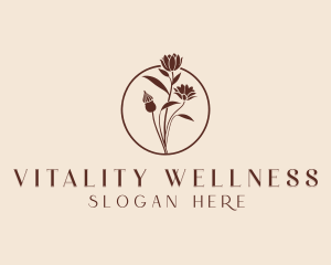 Flower Wellness Spa logo design