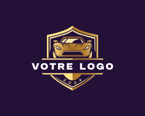 Driving - Luxury Shield Car logo design