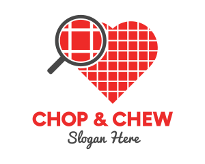 Pixel - Search Love Grid logo design