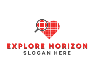 Discovery - Magnify Heart Love logo design