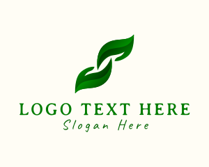 Massage - Natural Leaf Hands logo design