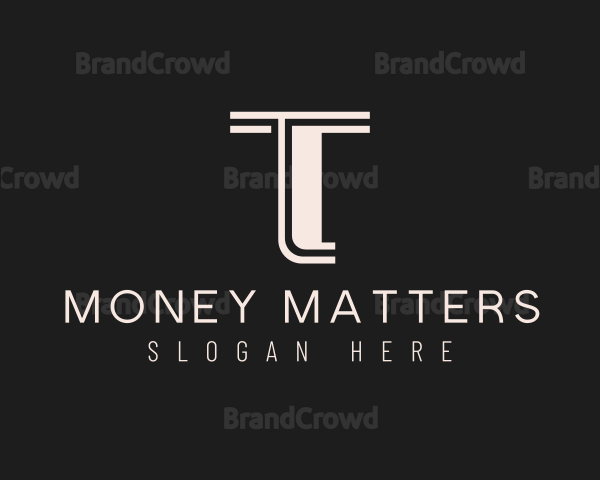 Simple Luxury Business Letter T Logo