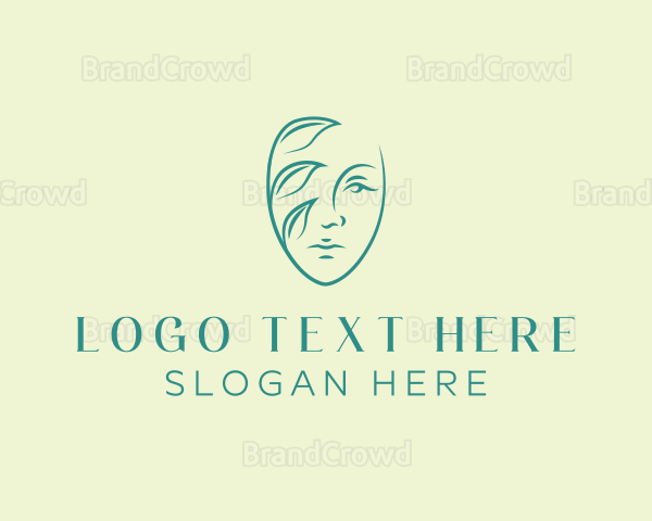 Organic Leaf Face Logo