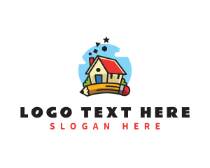 Toy Store - Educational Kindergarten Pencil logo design