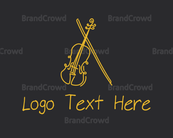 Golden Violin Cello Logo