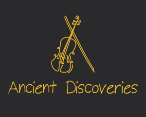 Golden Violin Cello logo design