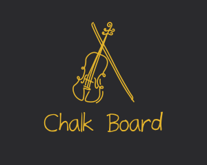 Golden Violin Cello logo design