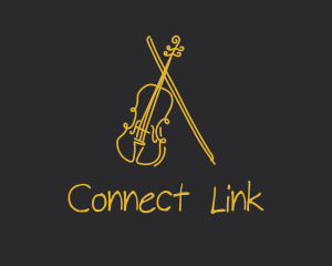 Golden Violin Cello logo design