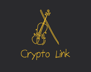 Golden Violin Cello logo design