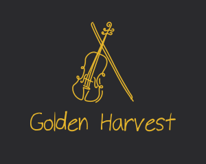 Golden - Golden Violin Cello logo design