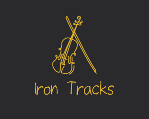 Golden Violin Cello logo design