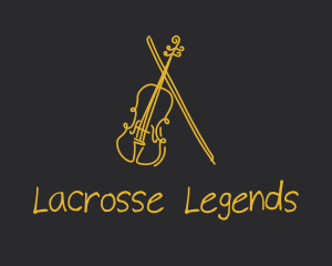 Golden Violin Cello logo design