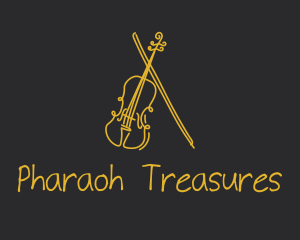 Golden Violin Cello logo design