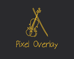 Golden Violin Cello logo design