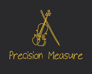 Golden Violin Cello logo design