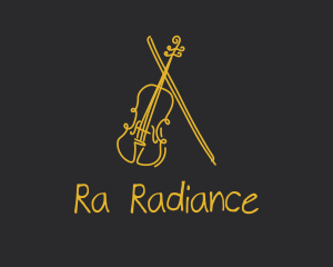 Golden Violin Cello logo design