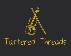 Golden Violin Cello logo design