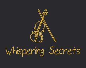 Golden Violin Cello logo design