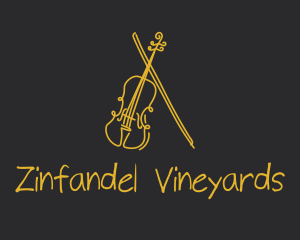 Golden Violin Cello logo design